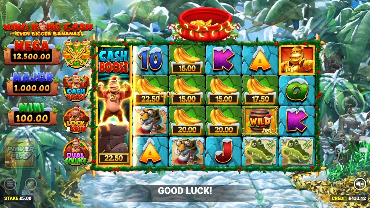 Blueprint Gaming spreads its Christmas charm in King Kong Cash™: Even Bigger Bananas Power Play