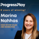 Marina Nahhas Celebrates 8 Years of Growth With ProgressPlay