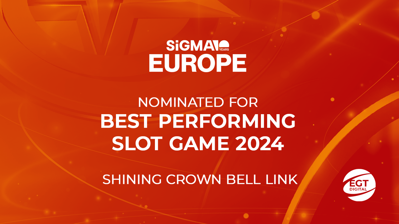 Shining Crown Bell Link game is shortlisted for Best Performing Slot Game 2024 at SiGMA Europe Awards