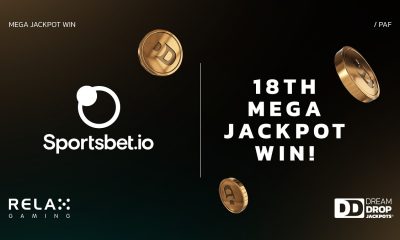 Relax Gaming celebrates its eighteenth Dream Drop Jackpot winner at Sportsbet.io