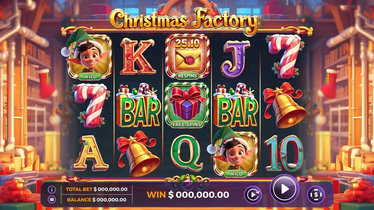 Vibra Gaming unwraps early festive gifts in new Christmas Factory slot