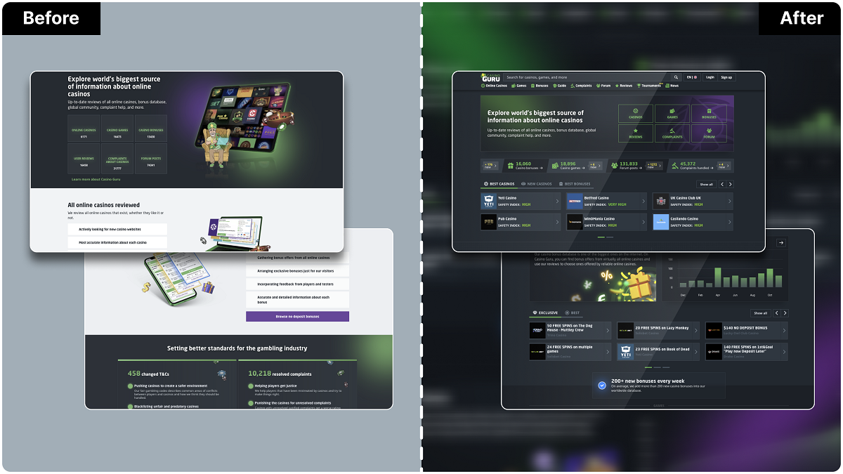 Casino Guru unveils redesigned homepage: A bold step forward in online gambling resources