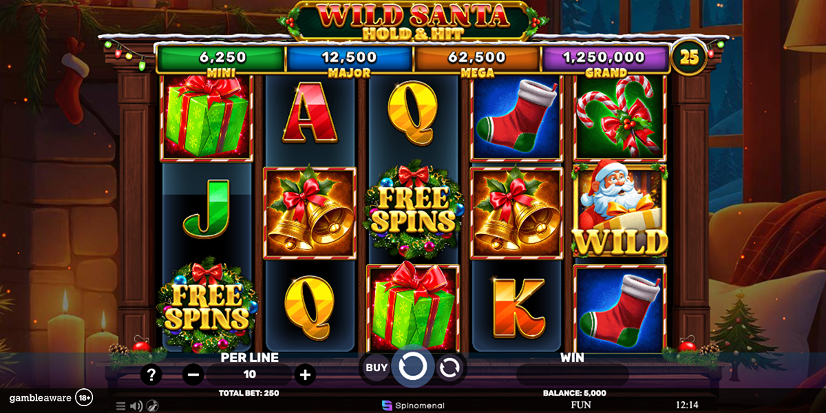 Leading iGaming content provider Spinomenal is celebrating the festive period by unwrapping its Wild Santa Hold & Hit title.