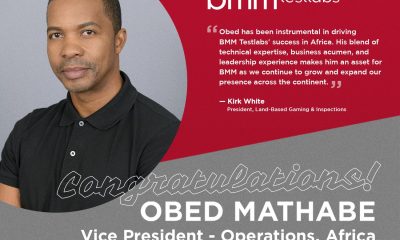 BMM Testlabs Promotes Obed Mathabe to Vice President ─ Operations, Africa