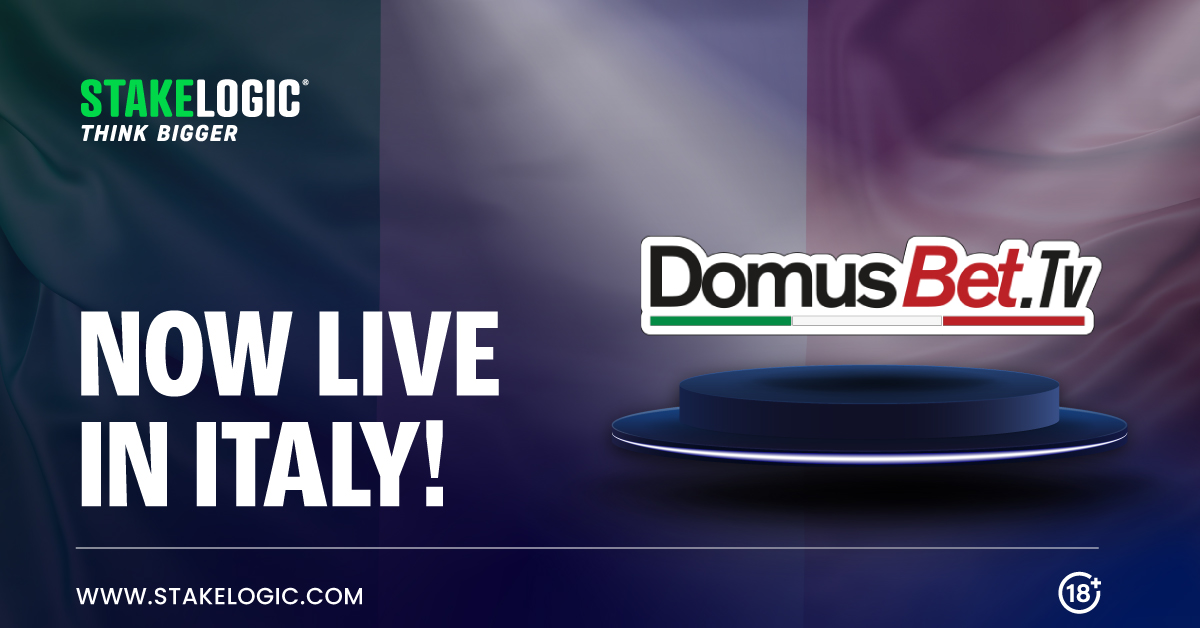 Stakelogic slots and live dealer games now available at Domus Bet