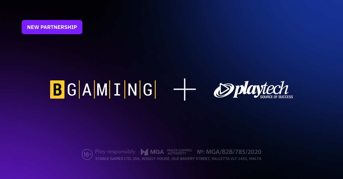 BGAMING SECURES GLOBAL CONTENT PARTNERSHIP WITH IGAMING SOFTWARE SUPPLIER PLAYTECH