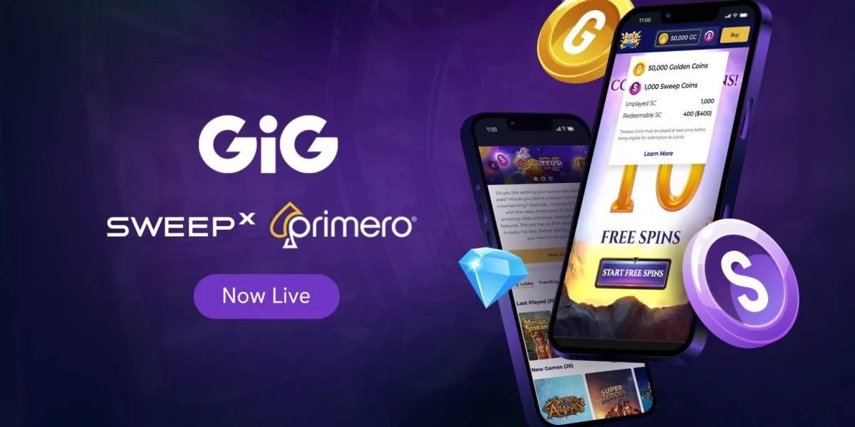 A New Era for Social Sweepstakes Casino Technology, as GiG’s SweepX Platform launches Online for the First Time