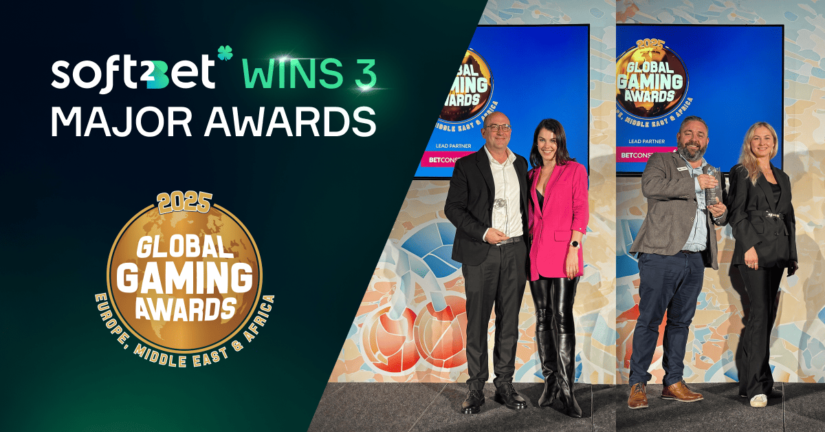 Soft2Bet Wins Three Major Awards at Prestigious Global Gaming Awards EMEA 2025