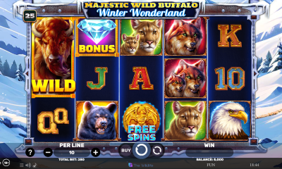 Spinomenal adds Majestic Wild Buffalo Winter Wonderland to Wildlife series