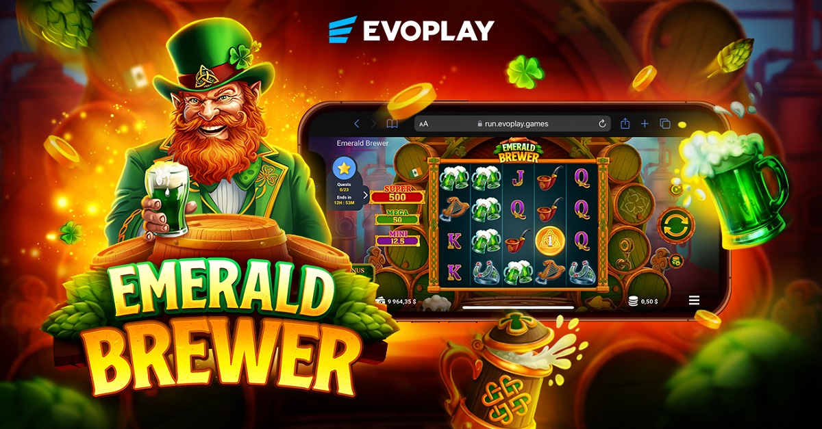 Evoplay brings Irish charm to the reels in Emerald Brewer