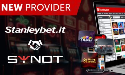 STANLEYBET.IT EXPANDS ITS OFFERING THROUGH A PARTNERSHIP WITH SYNOT GAMES, A EUROPEAN LEADER IN ONLINE GAME DEVELOPMENT