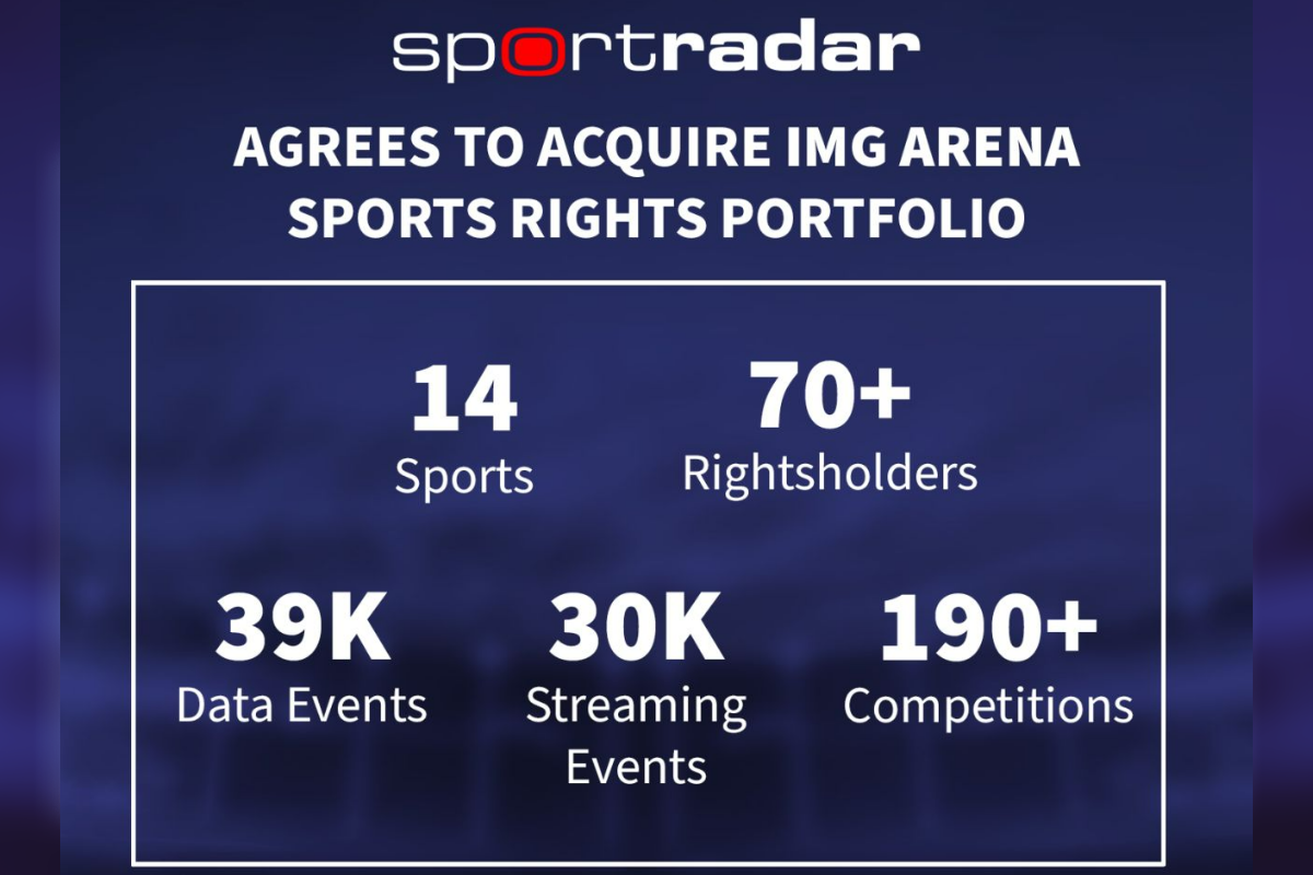 Sportradar Announces Agreement to Acquire IMG ARENA and Its Strategic Portfolio of Global Sports Betting Rights