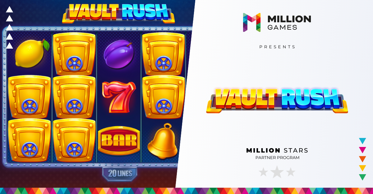 Million Games and YUGO Workshop Unveil Vault Rush – A Sleek Take on Classic Slots