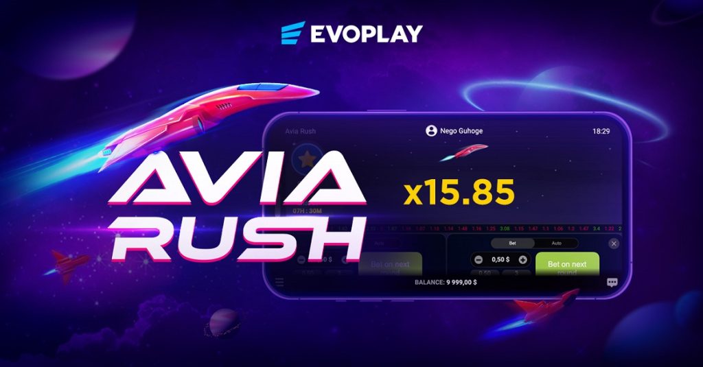 Evoplay expands crash game portfolio with Avia Rush