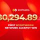 First SOFTSWISS Sportsbook Network Jackpot Hits €80,294.89