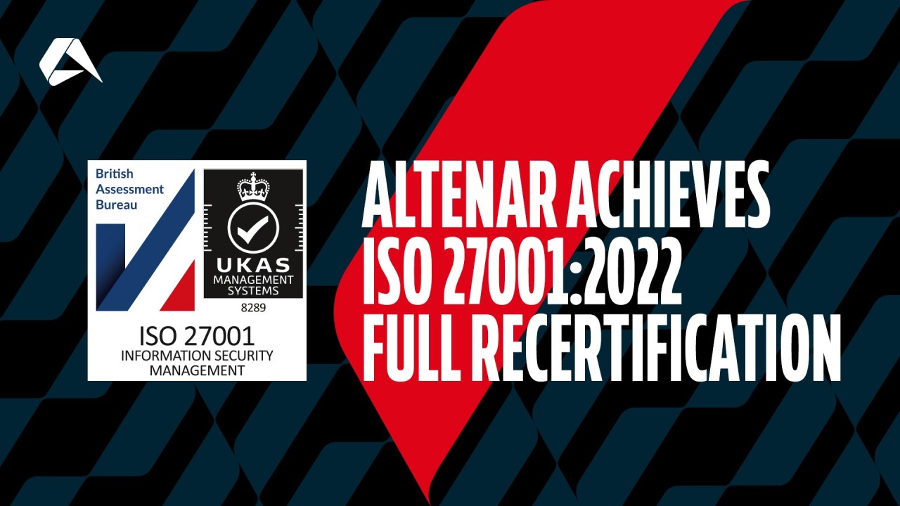 Altenar achieves ISO 27001:2022 recertification