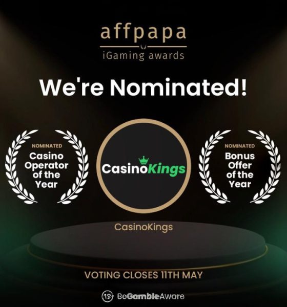 Casino Kings Celebrates Double Nomination at the AffPapa iGaming Awards 2025