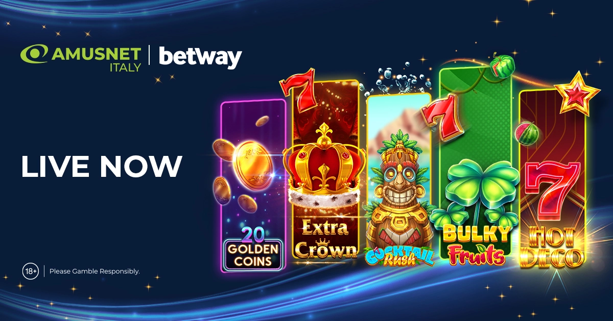 Amusnet Expands Italian Presence Through Strategic Partnership with Betway