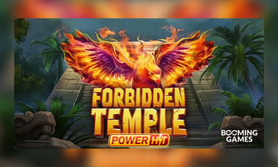 Jump into a world of treasures with Forbidden Temple: Power Hit from Booming Games!