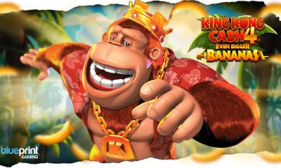 Blueprint Gaming's™ primate powerhouse is back on the trail in King Kong Cash™ Even Bigger Bananas 4