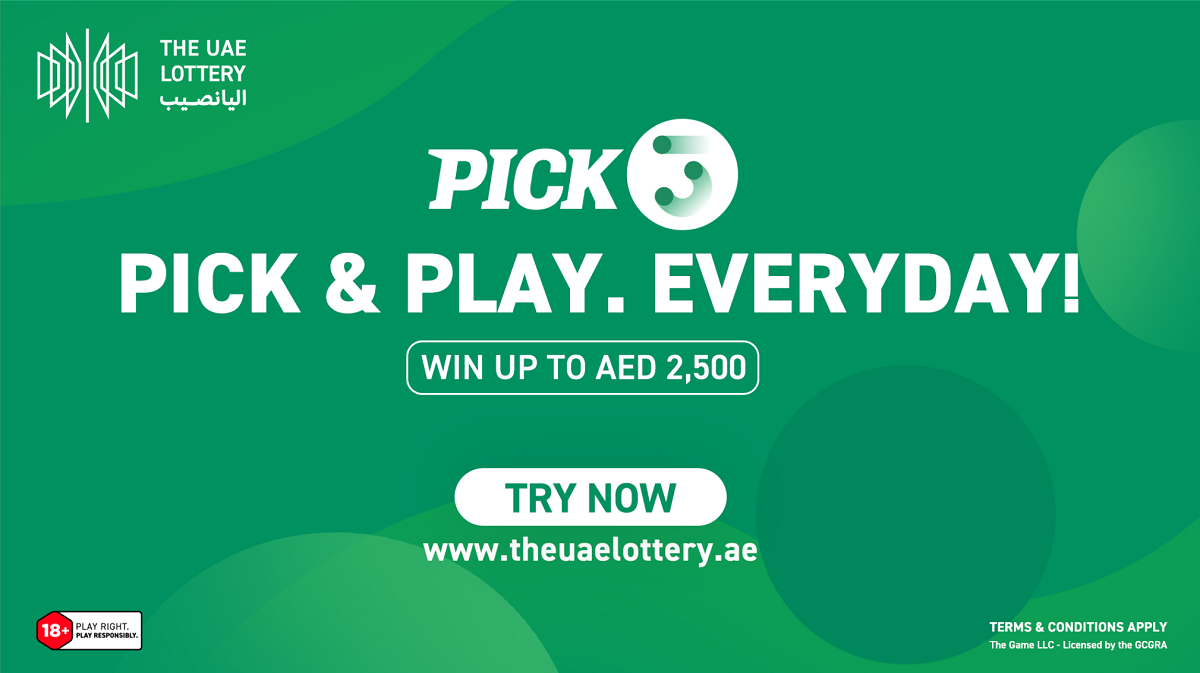 The UAE Lottery Launches the New ‘Pick 3’ Daily Draw Game