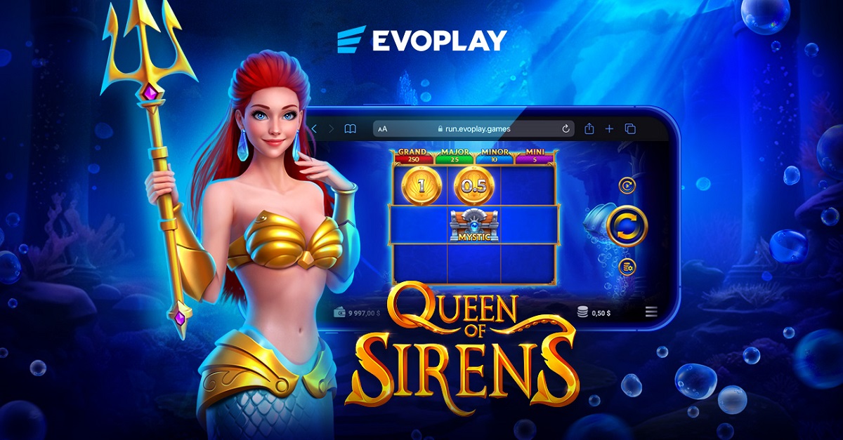 Evoplay sets sail with Queen of Sirens in mythological new slot