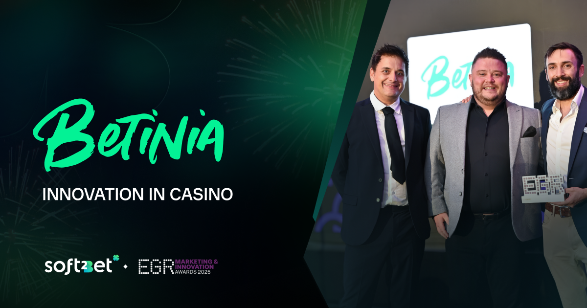Soft2Bet’s brand recognised for “Innovation in Casino” at EGR Marketing & Innovation Awards 2025