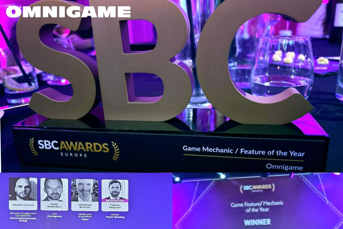 Omnigame celebrates win at SBC Awards Europe