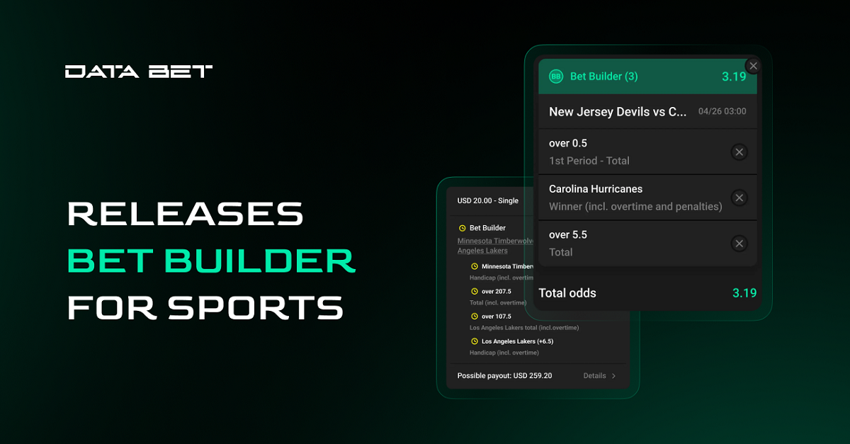 DATA.BET Launches Bet Builder for Sports Betting