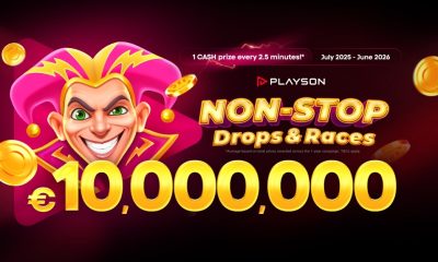 Playson launches €10,000,000 Non-Stop Drops and Races 10KK promotion