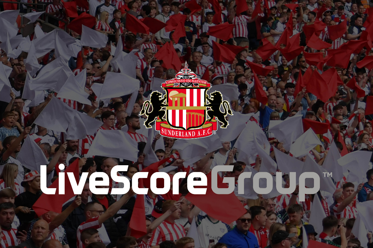 LIVESCORE GROUP SIGNS EXCLUSIVE DEAL WITH SUNDERLAND AFC AHEAD OF PREMIER LEAGUE RETURN