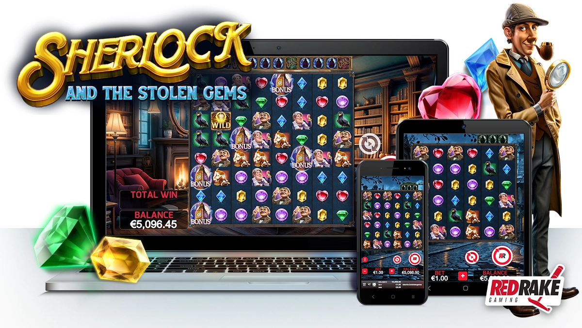 Red Rake Gaming Unveils “Sherlock and the Stolen Gems,” a Slot Full of Mysteries and Big Wins
