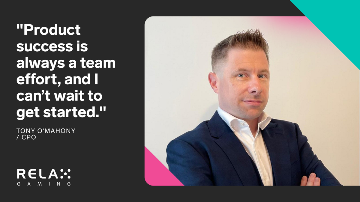 Tony O’Mahony joins Relax Gaming as new Chief Product Officer