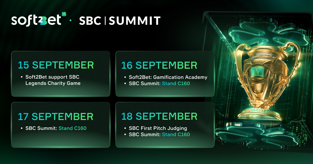 Soft2Bet Marks Nine Years with Gamification Academy, MEGA Workshops, and Charity Support at SBC Summit Lisbon