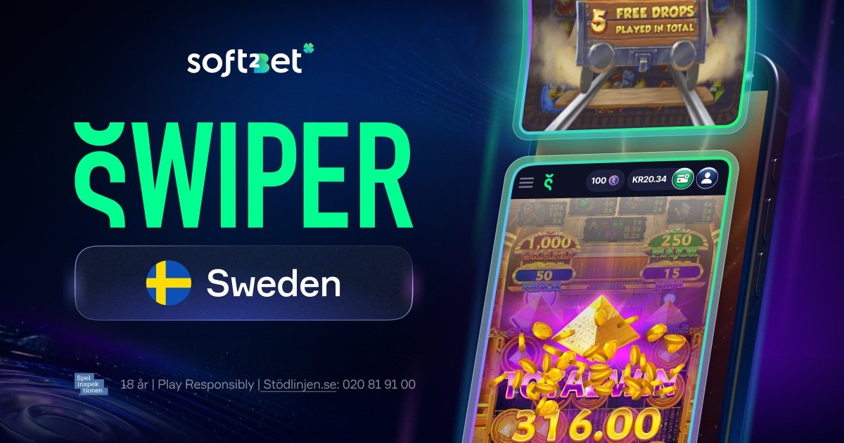 Soft2Bet Launches Swiper – Sweden’s First Social-Media-Style Casino